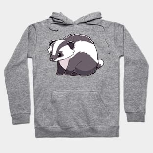 Cute black and white badger Hoodie